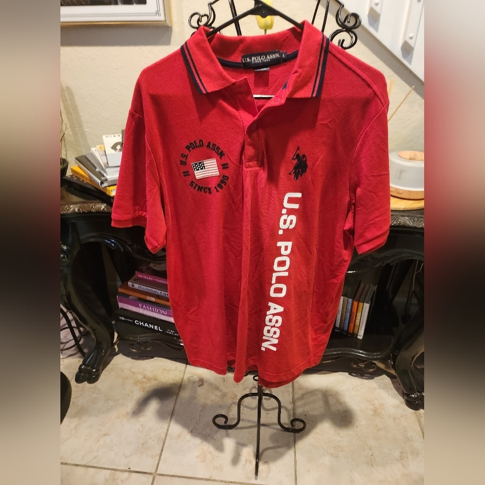 U.S. Polo men's polo shirt size L - Picture 1 of 3